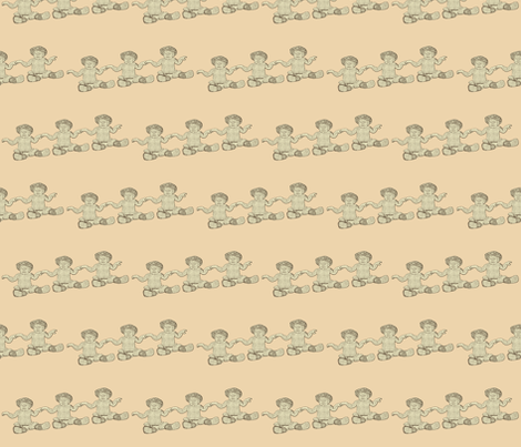 Nhh Levitating sepia fabric by nhh on Spoonflower - custom fabric