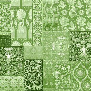 Henry VII Was A Cheater ... Quilt ~ Moss Green