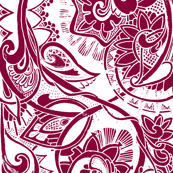 The Pocket Full of Posies (red and white)