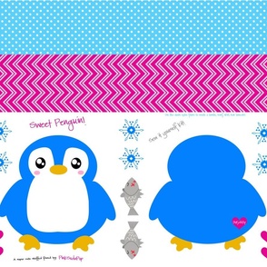 Sweet Penguin! - Sew It Yourself Kit  - © PinkSodaPop 4ComputerHeaven.com