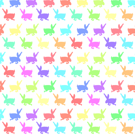Rainbow Bunny Frolic