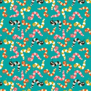 Caterpillars Teal