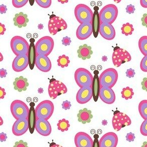 Butterfly and Ladybug