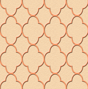 quatrefoil peach