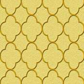 quatrefoil gold