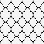 quatrefoil black and white