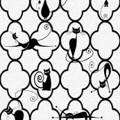 quatrefoil cats