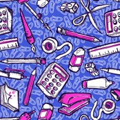 Busy Desk purple