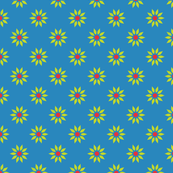 Cornflower blue floral