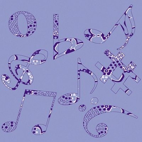 Whimsical Music Notes 1