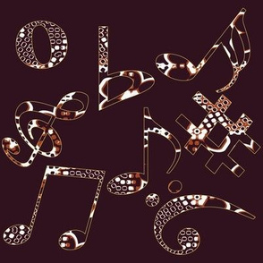 Whimsical Music Notes 2