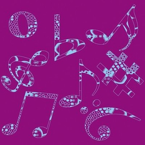 Whimsical Music Notes 5