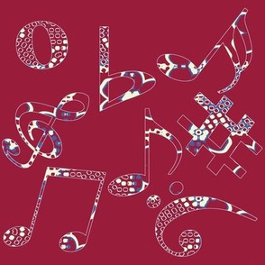 Whimsical Music Notes 6
