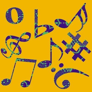 Whimsical Music Notes 7
