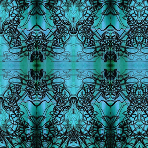 turquoise&black