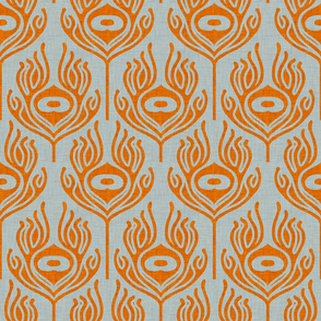peacock_orange_grey