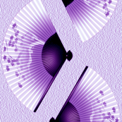 japanese fans purple