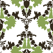 Super Mario & Legend of Zelda Damask - Sweet Pea