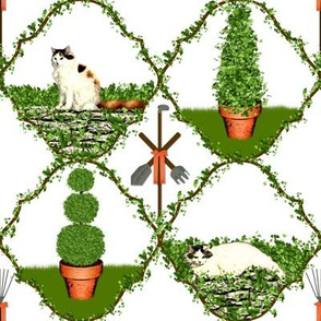 Cat Nip Cat Nap Garden ~ White