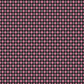 Small Scale Pink Argyle