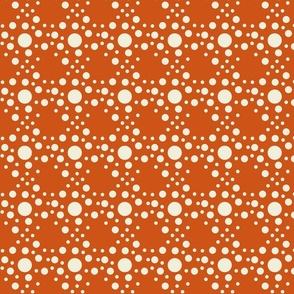 Speckle dots in orange