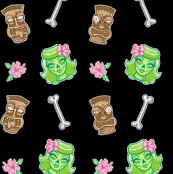 Zombie Tiki Pattern