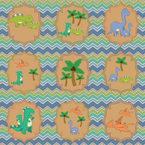 Baby Dinosaur Chevrons