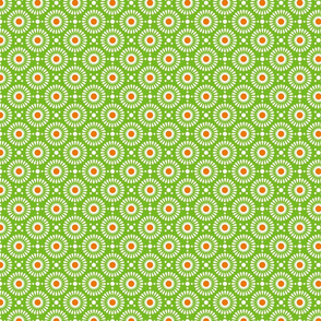 Tiny floral dot - green