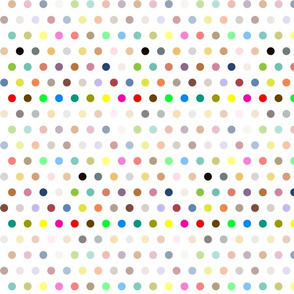 Dots on white