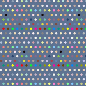 Dots on navy