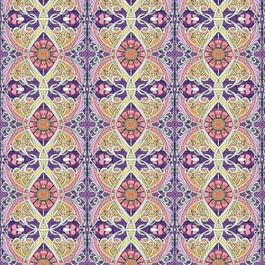 In an 1880's Way (flowered vertical stripe)