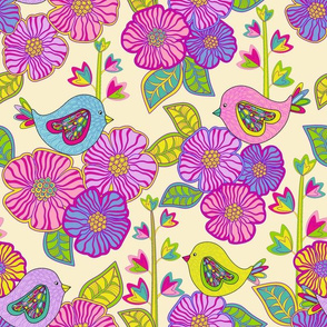 My birds and my flowers
