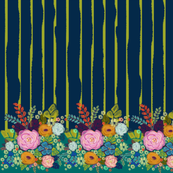 Folksy Floral Border