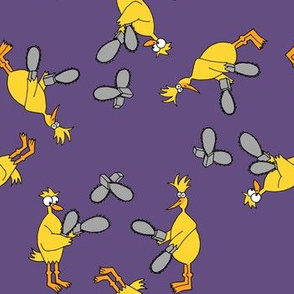 Chickens & Chainsaws Purple