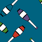 Juggling Clubs Blue