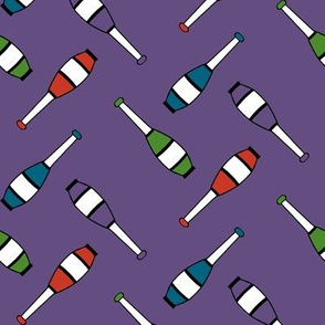Juggling Clubs Purple