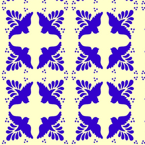 Mexican tiles birds 