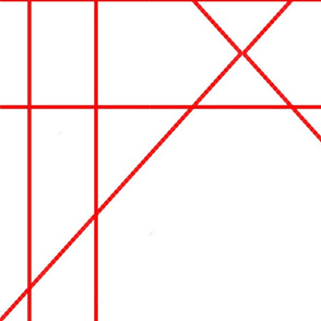 Red Geometric large 