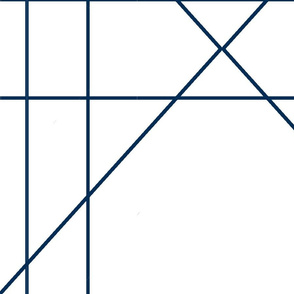 Navy Blue Geometric large