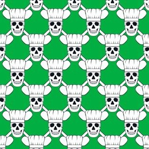 Chef Skull Small- Green