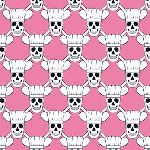Chef Skull Small-Pink