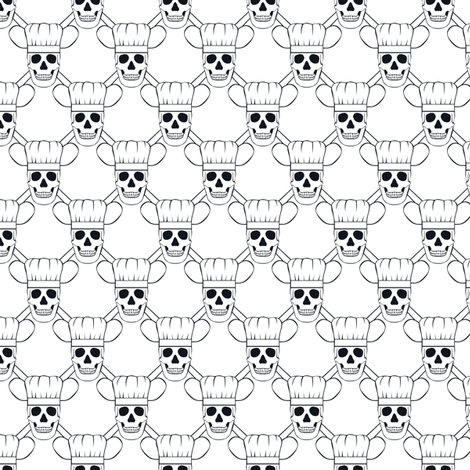 Chef Skull Small-White
