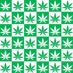 Hemp Leaf Checkerboard