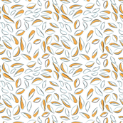 scattered leaves-yellow