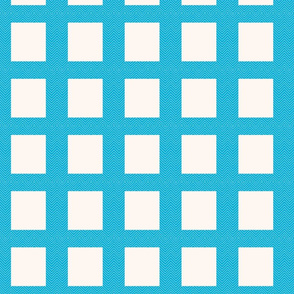 chevron_frame aqua mini cheater quilt