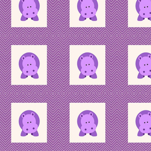 chevron_hippo cheater quilt