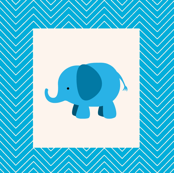 chevron_elephant cheater quilt