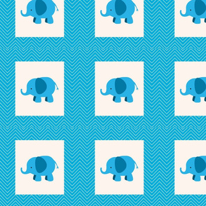 chevron_elephant cheater quilt