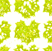 falling leaves green