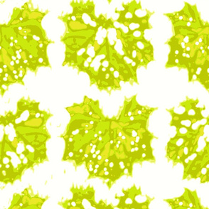 falling leaves green